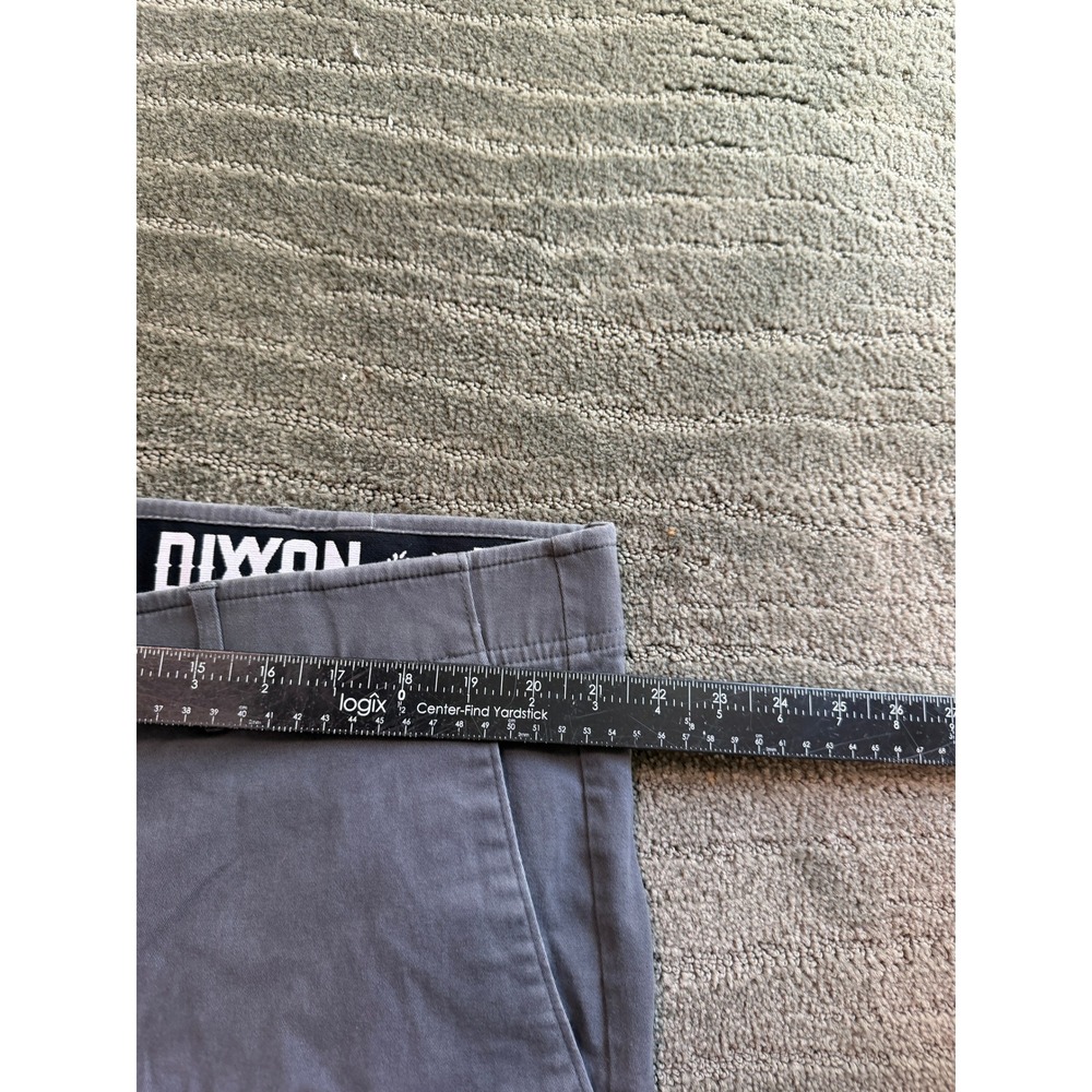 Dixxon D-Flexx Mens Work Pants 42x28 Charcoal Gray Chino Stretch Twill Trousers - Picture 3 of 8